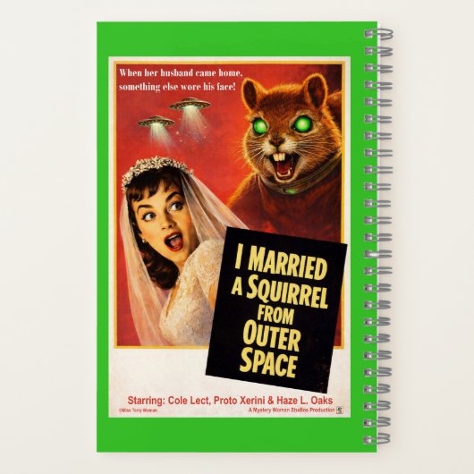 Squirrel from Outer Space Notitieboek (Achterkant)