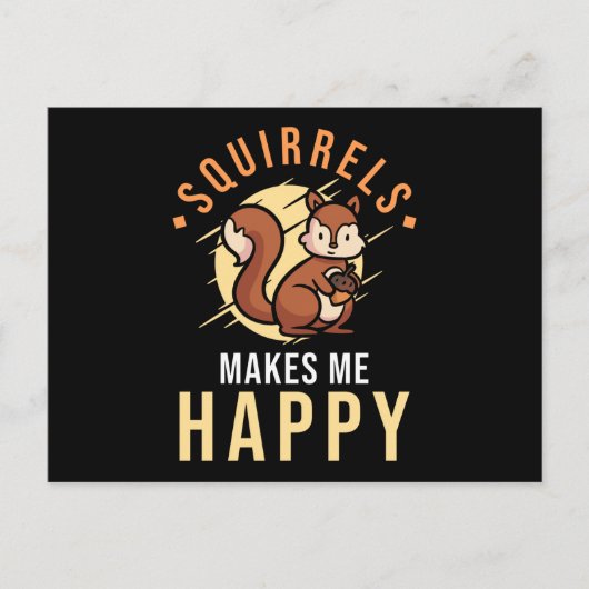 Squirrel Gezegde Funny Briefkaart (Voorkant)