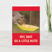 Squirrel Go Nuts Vaderdag Kaart (Voorkant)