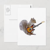 Squirrel Guitar Briefkaart (Voorkant / Achterkant)