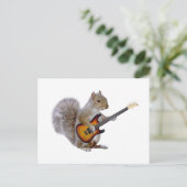 Squirrel Guitar Briefkaart (Staand voorkant)