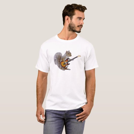 Squirrel Guitar T-shirt (Voorkant volledig)