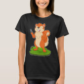 Squirrel Hairdresser Scissors T-shirt (Voorkant)