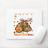Squirrel Halloween en Merry KerstHappy Hallo Muismat (Met muis)