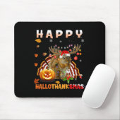 Squirrel Halloween en Merry KerstHappy Hallo Muismat (Met muis)