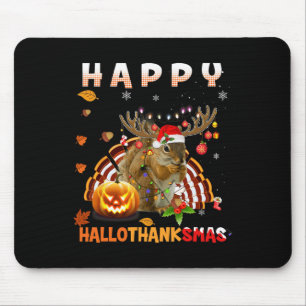 Squirrel Halloween en Merry KerstHappy Hallo Muismat