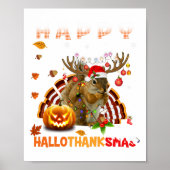 Squirrel Halloween en Merry KerstHappy Hallo Poster (Voorkant)