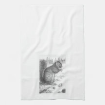 Squirrel Hand Towel
