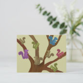 Squirrel Haven Briefkaart (Staand voorkant)
