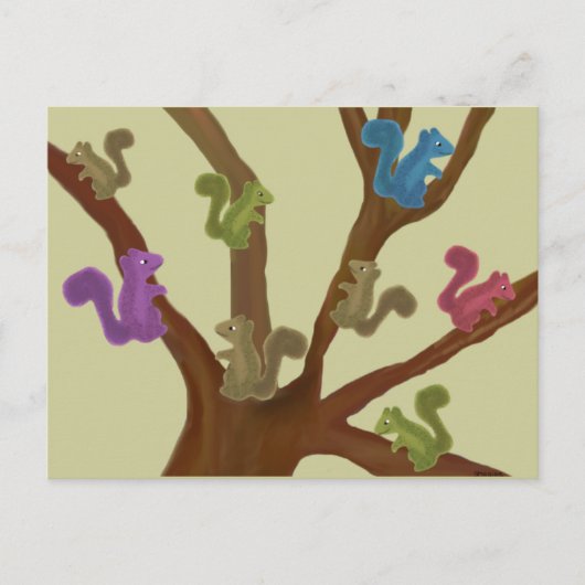 Squirrel Haven Briefkaart (Voorkant)