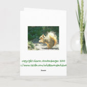 SQUIRREL/HAVING DE SLECHTE STAART DAY/HUMOROUS/HOW KAART (Achterkant)