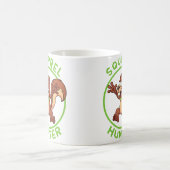 Squirrel Hunter Funny Shooting Hunting Zany Brainy Koffiemok (Center)