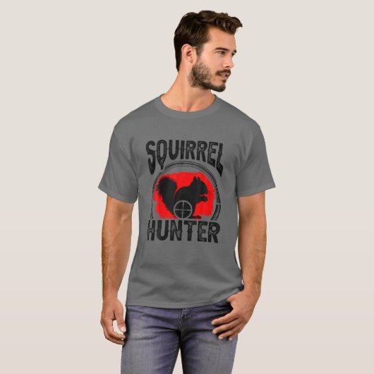 Squirrel Hunter Huntsman Chipmunk Hunting Trapper T-shirt (Voorkant volledig)