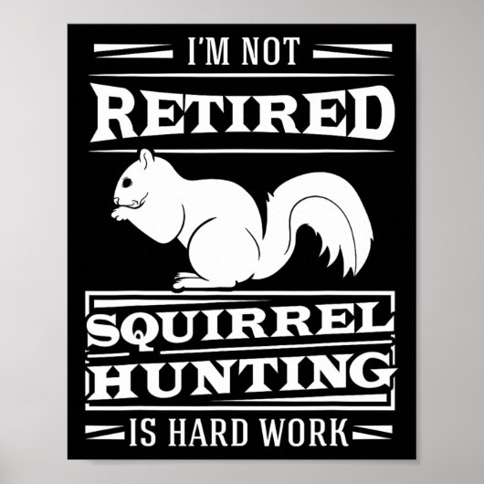 Squirrel Hunter Marrmots Rifle Hunting Chipmunks G Poster (Voorkant)