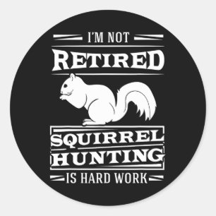 Squirrel Hunter Marrmots Rifle Hunting Chipmunks G Ronde Sticker