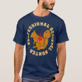 Squirrel Hunter Retro verdeelt T-shirt (Voorkant)