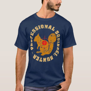 Squirrel Hunter Retro verdeelt  T-shirt