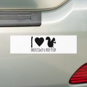 SQUIRREL HUNTING BUMPERSTICKER (Op auto)