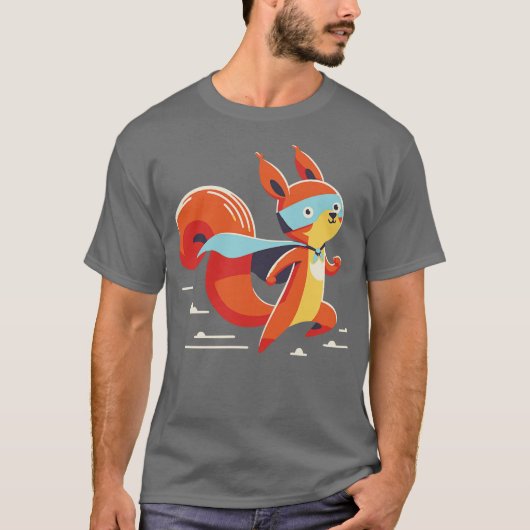 squirrel in action t-shirt (Voorkant)