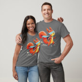 squirrel in action t-shirt (Unisex)