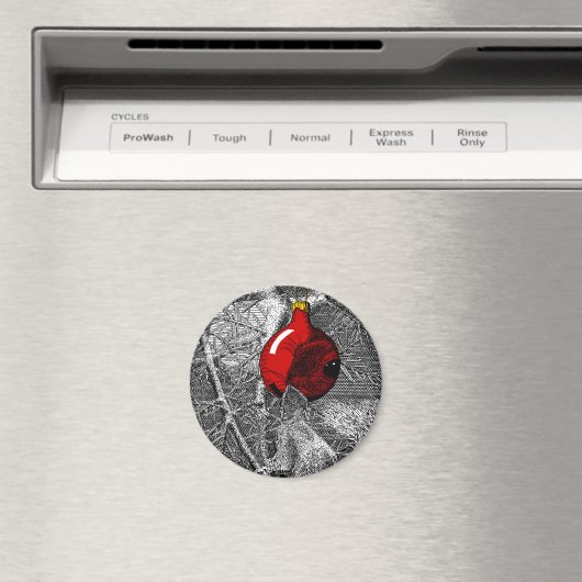 Squirrel in Christmas Tree Magneet (Insitu (Vaatwasser))