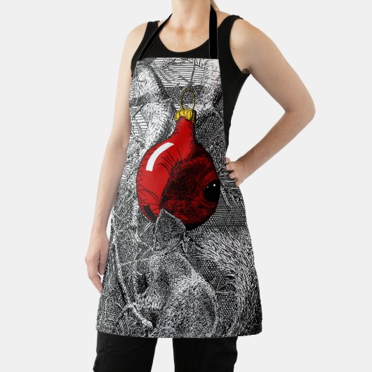 Squirrel in Christmas Tree Ornament Schort (Insitu)