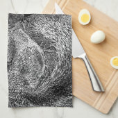 Squirrel in Christmas Tree Theedoek (Quarter Fold)