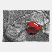 Squirrel in Christmas Tree Theedoek (Horizontaal)