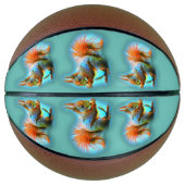 Squirrel in modern style basketbal (Voorkant)