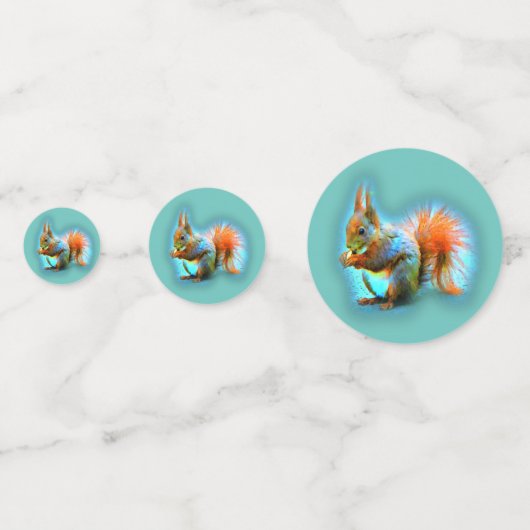Squirrel in modern style confetti (Voorkanten)