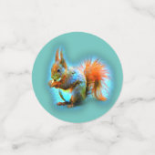 Squirrel in modern style confetti (Kleine voorkant)