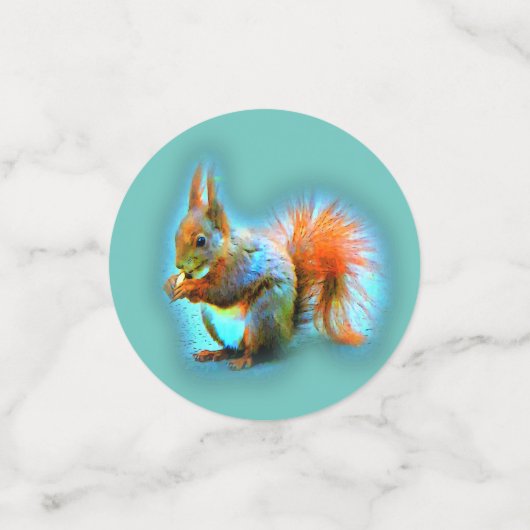 Squirrel in modern style confetti (Kleine voorkant)