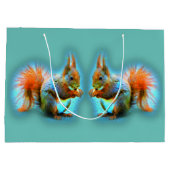 Squirrel in modern style groot cadeauzakje (Achterkant)