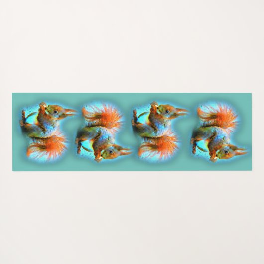 Squirrel in modern style yogamat (Achterkant (horizontaal))
