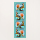 Squirrel in modern style yogamat (Achterkant)