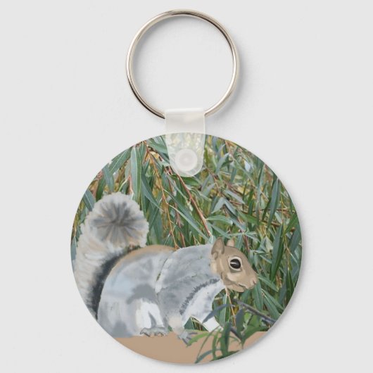 Squirrel in the Countryside  Keychain (Voorkant)