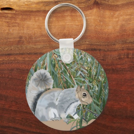 Squirrel in the Countryside  Keychain (Voorkant)