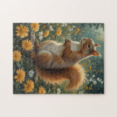 squirrel in the flowers legpuzzel (Horizontaal)