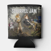 Squirrel Jam - grappige rockband Blikjeskoeler (Achterkant)