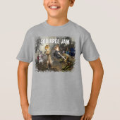Squirrel Jam - grappige rockband T-shirt (Voorkant)