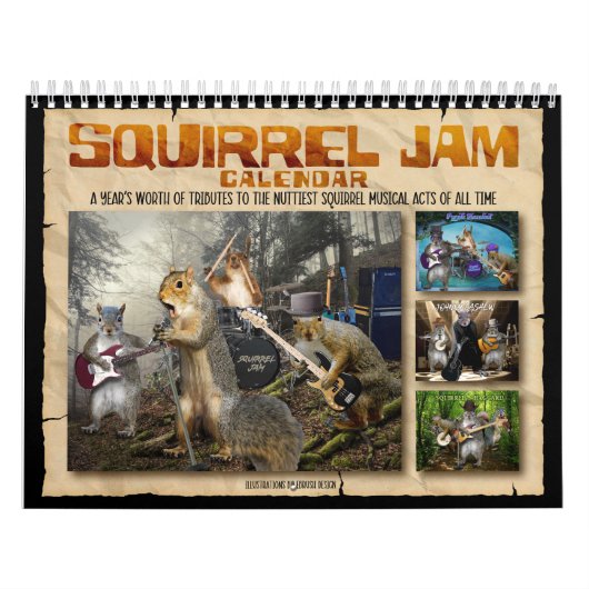 Squirrel Jam - Nutty Musicians Calendar Kalender (Hoes)