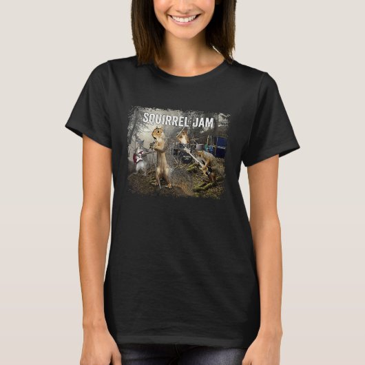 Squirrel Jam squirrel rock groep T-shirt (Voorkant)