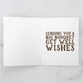 SQUIRREL KRIJGT GOEDE GROTE WENSKAARTEN BEDANKKAART (Binnen)