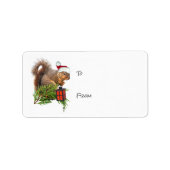 Squirrel Lantern Gift Labels (Voorkant)