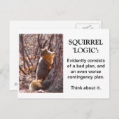 Squirrel Logic Briefkaart (Voorkant / Achterkant)