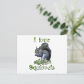 Squirrel Love Briefkaart (Staand voorkant)