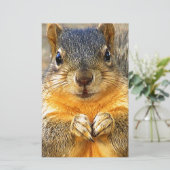 Squirrel Love_ Briefpapier (Staand voorkant)