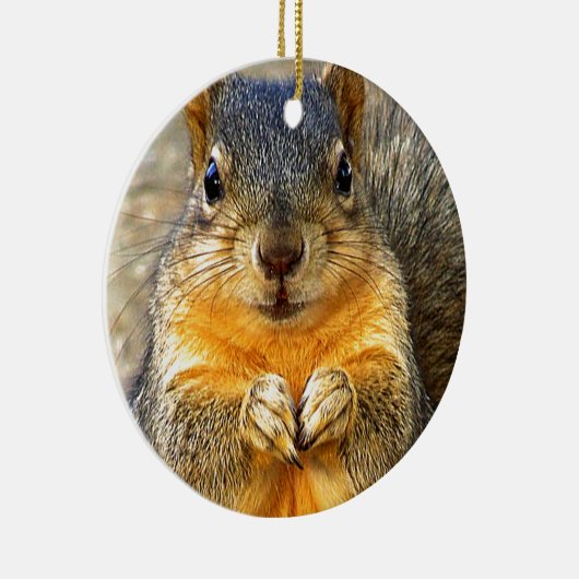 Squirrel Love_ Keramisch Ornament (Rechts)