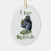 Squirrel Love Keramisch Ornament (Rechts)