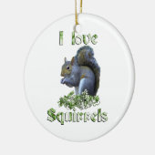 Squirrel Love Keramisch Ornament (Links)